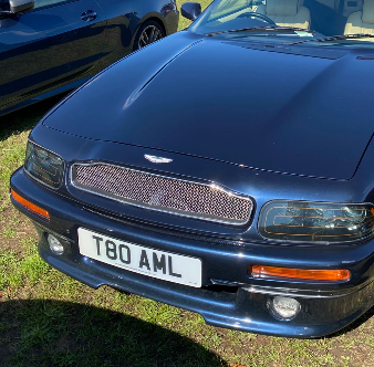 T80 AML private number plate on a Aston Martin Virage