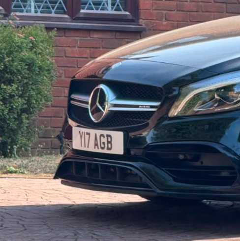 Y17 AGB private number plate on a Mercedes-Benz, spotted in Wimbledon