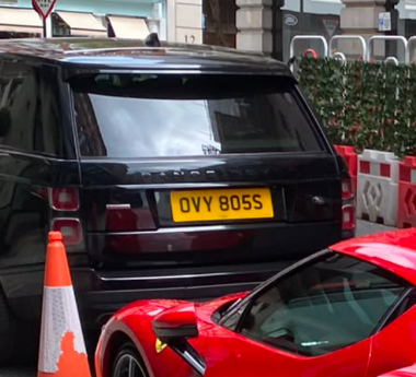 OVY 805S spotted on Land Rover Range Rover