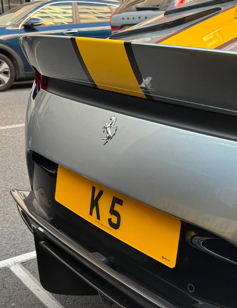 K 5 spotted on Ferrari 812
