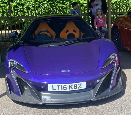 LT16 KBZ private number plate on a McLaren 675LT, spotted in Goodwood Motor Circuit