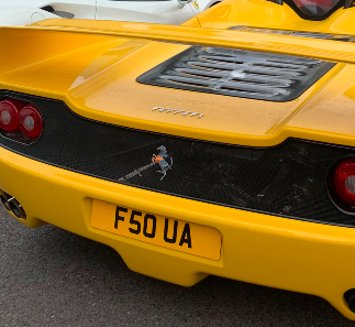 F5 OUA spotted on Ferrari F50