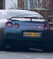 AN04 NDN private number plate on a Nissan