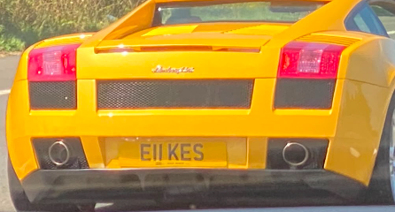 E11 KES spotted on Lamborghini Gallardo