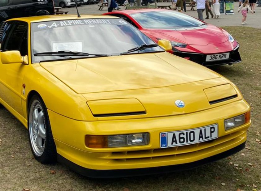 A610 ALP private number plate on a Alpine