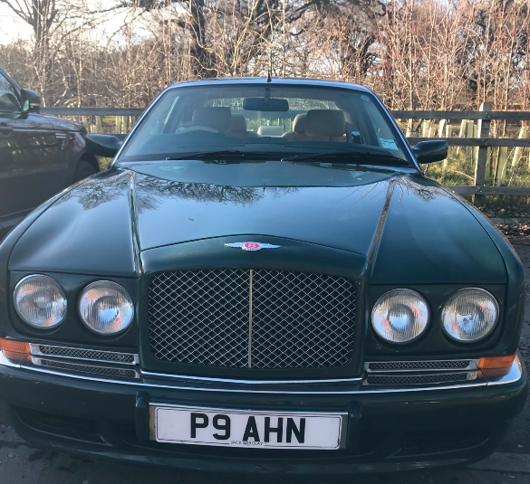 P9 AHN private number plate on a Bentley, spotted in Richmond