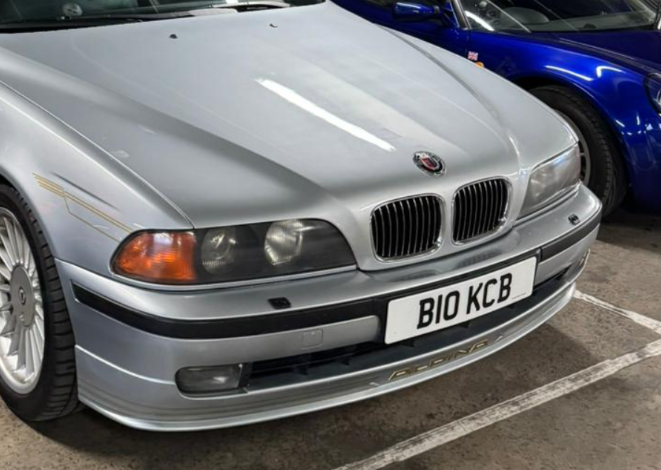 B10 KCB private number plate on a Alpina