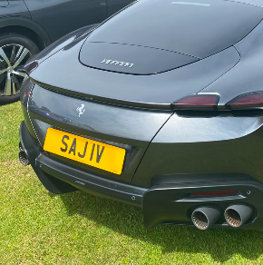 SAJ 1V spotted on Ferrari Roma