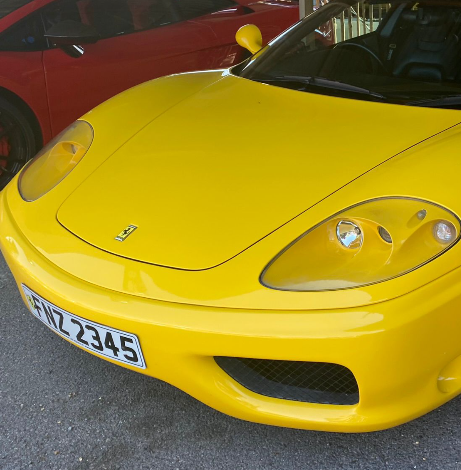 FNZ 2345 spotted on Ferrari 360