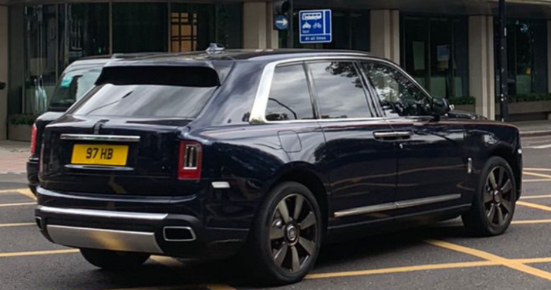 97 HB spotted on Rolls-Royce Cullinan