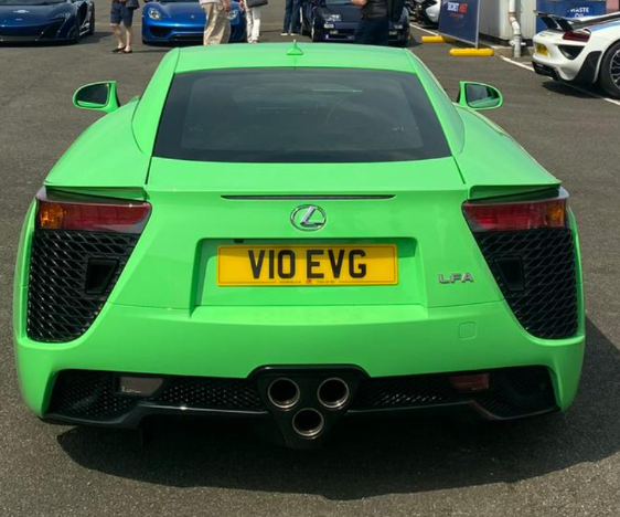 V10 EVG spotted on Lexus LFA