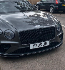 Y33 SJE spotted on Bentley
