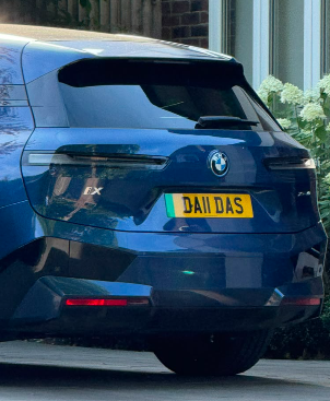 DA11 DAS private number plate on a BMW, spotted in Wimbledon