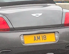 AM 18 spotted on Bentley