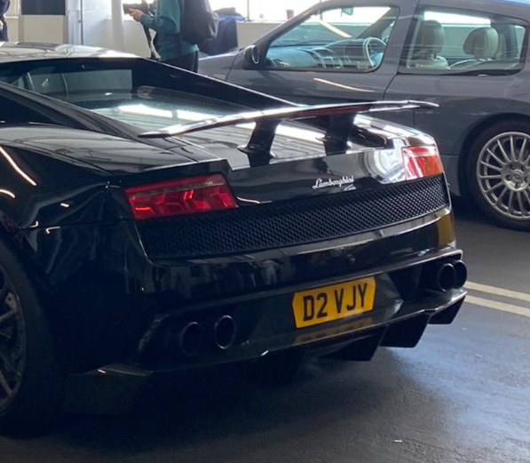 D2 VJY spotted on Lamborghini Gallardo