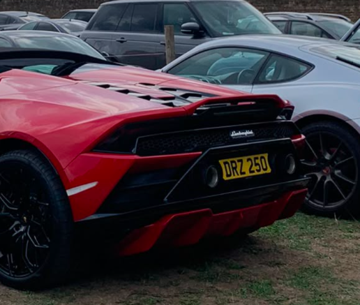 DRZ 250 spotted on Lamborghini Huracan