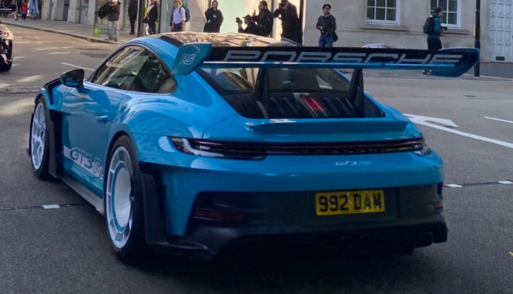 992 DAM private number plate on a Porsche 911
