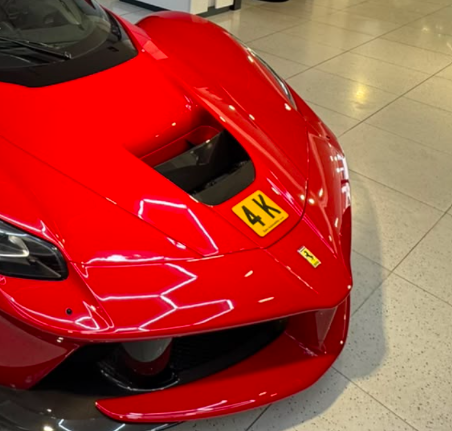 4 K spotted on Ferrari LaFerrari