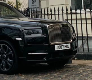 JO07 HRL spotted on Rolls-Royce Cullinan