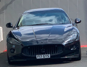 F17 GTS private number plate on a Maserati