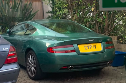 CVP 1V spotted on Aston Martin DB9