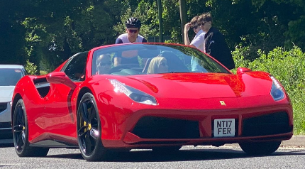 NT17 FER spotted on Ferrari 488 Spider