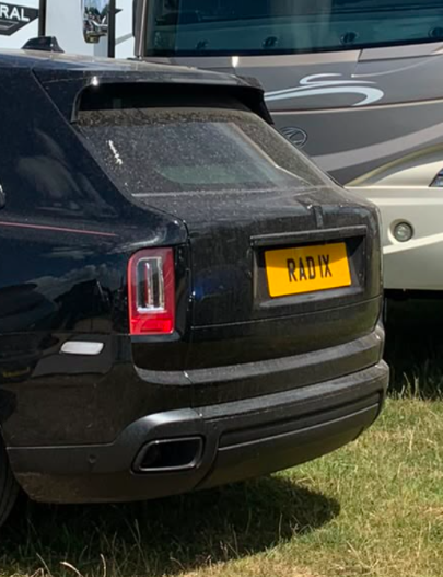 RAD 1X spotted on Rolls-Royce Cullinan