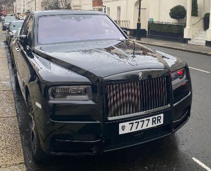7777 RR spotted on Rolls-Royce Cullinan