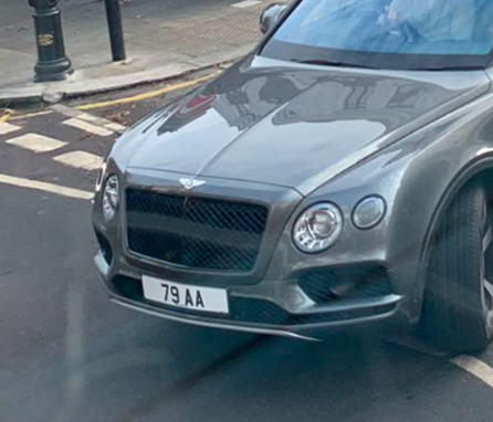 79 AA spotted on Bentley Bentayga