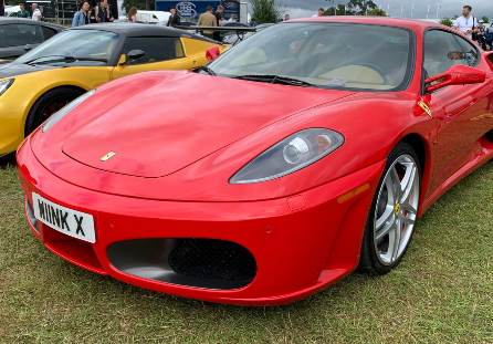 W11 NKX private number plate on a Ferrari