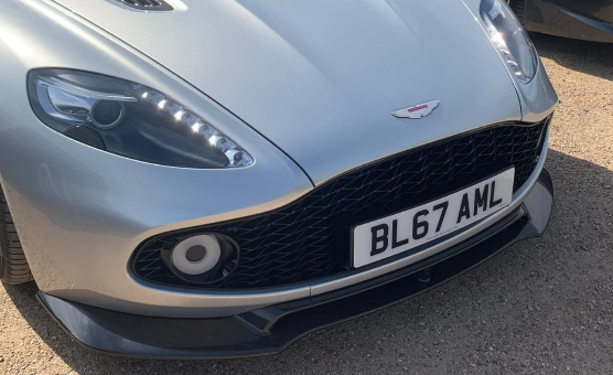 BL67 AML spotted on Aston Martin Zagato