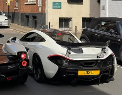 102 L private number plate on a McLaren P1, spotted in London