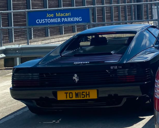 TOW 15H spotted on Ferrari 512 TR