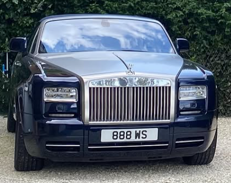 888 WS spotted on Rolls-Royce Phantom