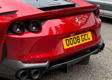 OO08 GCL spotted on Ferrari 812