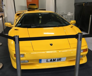 LAM 1R spotted on Lamborghini Diablo