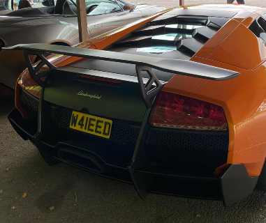 W41 EED private number plate on a Lamborghini Murcielago