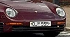 OJY 959 spotted on Porsche 959