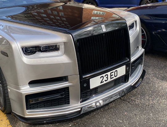 23 EO spotted on Rolls-Royce Phantom