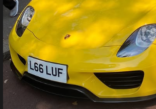 L66 LUF spotted on Porsche 918 Spyder