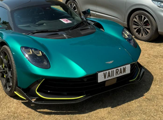 VA11 RAW private number plate on a Aston Martin Valhalla