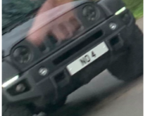 NO 4 spotted on Jeep
