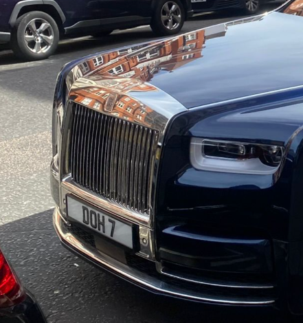DOH 7 spotted on Rolls-Royce Phantom