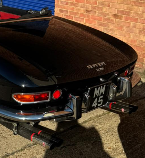 MM 45 private number plate on a Ferrari