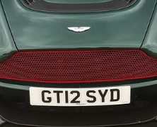 GT12 SYD spotted on Aston Martin Vantage GT8