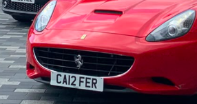 CA12 FER private number plate, spotted in Kingston upon Thames