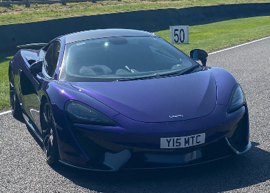 Y15 MTC private number plate on a McLaren 600LT, spotted in Goodwood Motor Circuit