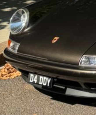 D4 DDY private number plate on a Singer Classic Study, spotted in London