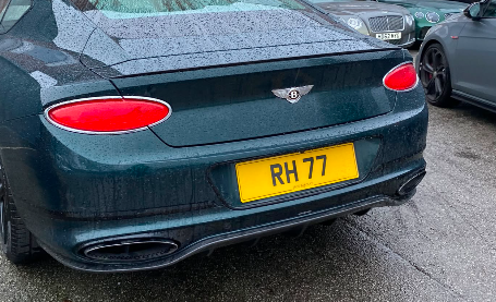 RH 77 spotted on Bentley Continental GT