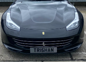 TR15 HAN spotted on Ferrari GTC4 Lusso